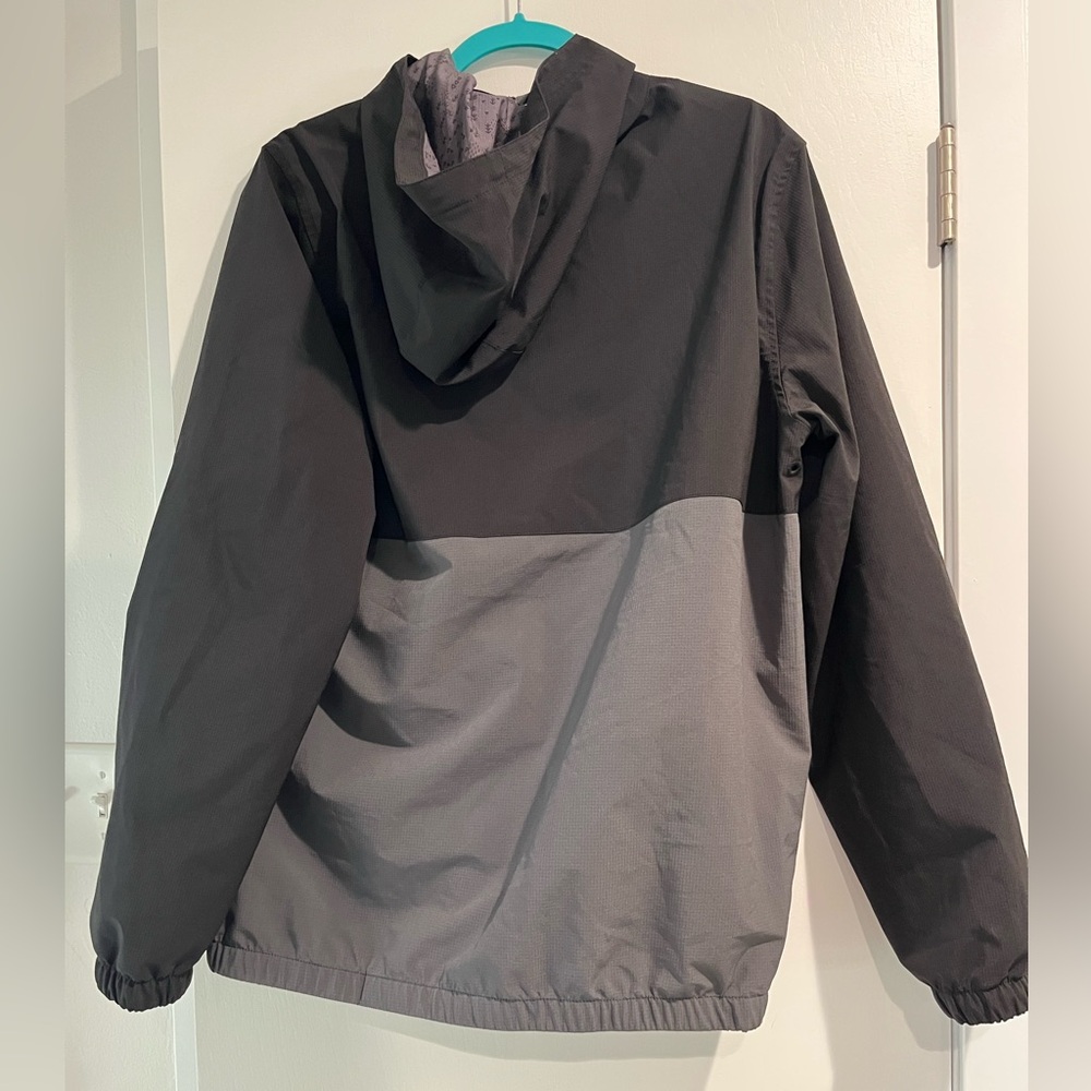 Men's Voyager Black and Gray Windbreaker Jacket Size Large - Picture 3 of 10